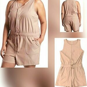 Athleta Farallon Romper Mocha Latte Size 1 XL